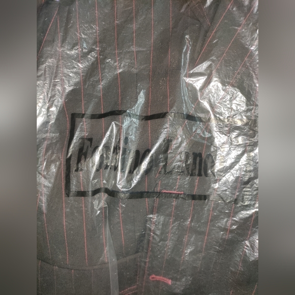 Men’s black with Red pinstripe Zoot Suit Size 42R - Picture 10 of 12